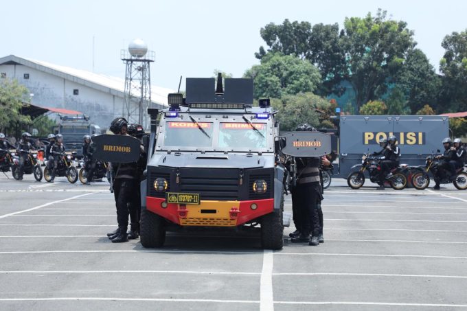 Tingkatkan Kesiapsiagaan Hadapi Kontinjensi, Brimob Polda Sumut Matangkan Strategi Lewat Tactical Floor Game Sispamkota
